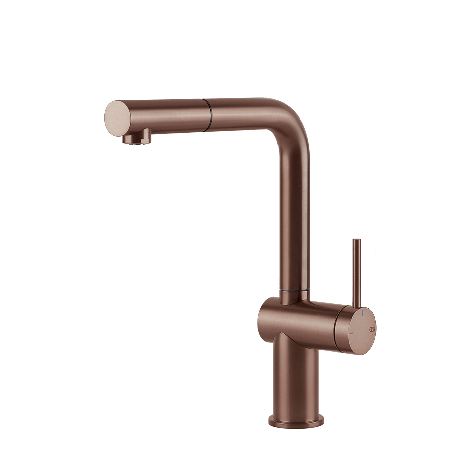 Gessi Sink Mixer 60433 in Copper Brushed Pvd