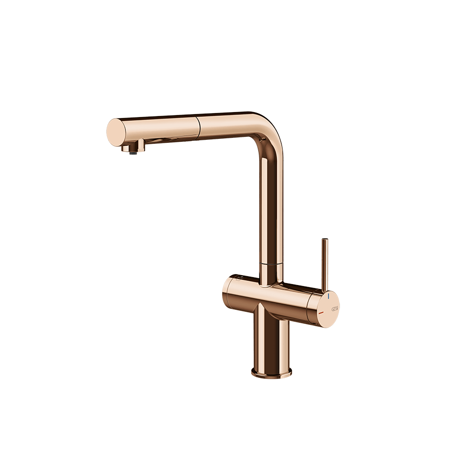 Gessi Sink Mixer 60572 in Copper Pvd