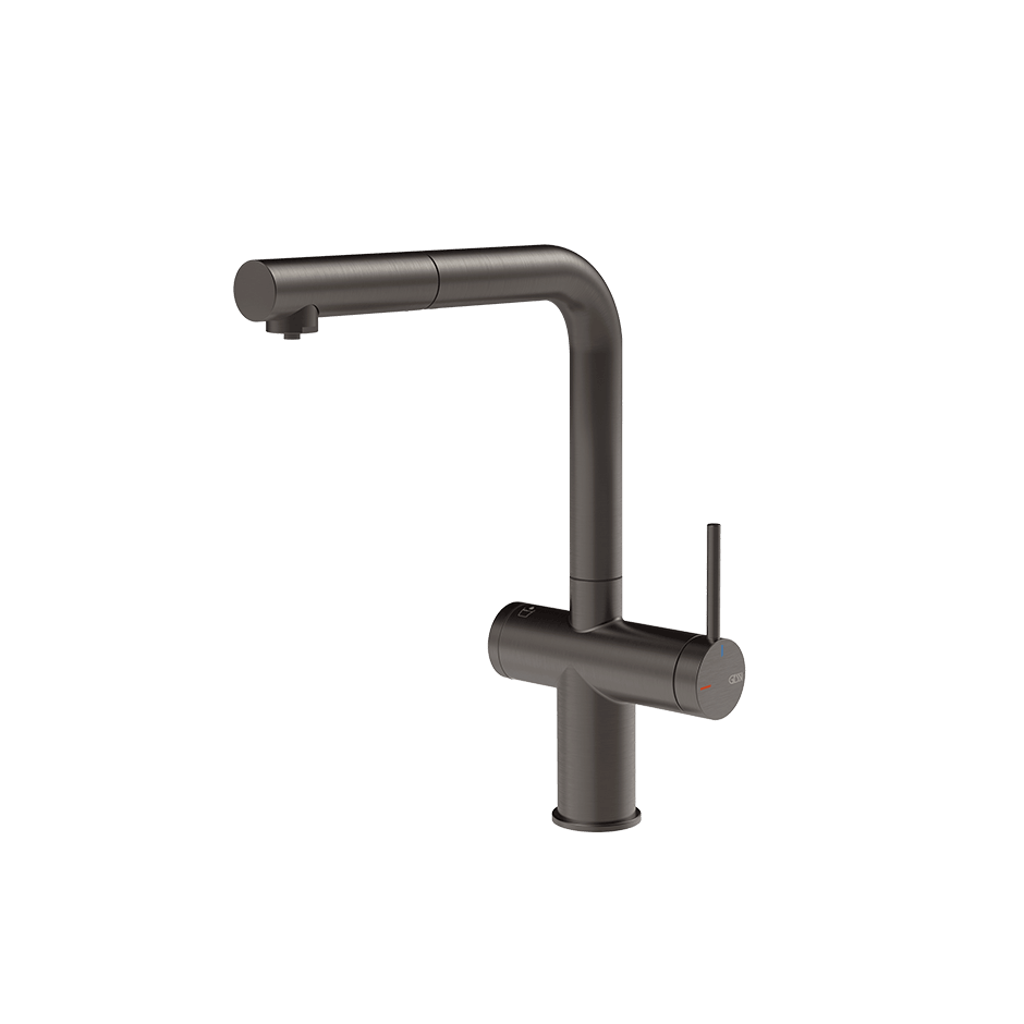 Gessi Sink Mixer 60572 in Black Metal Br. Pvd