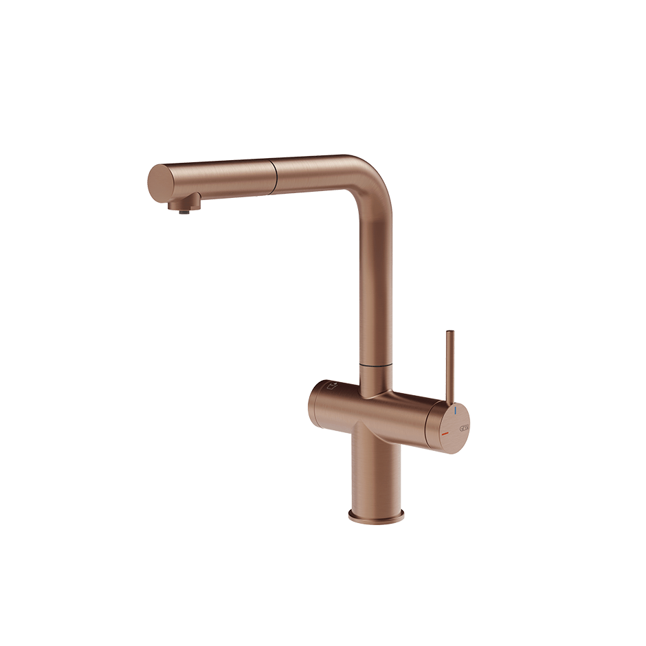 Gessi Sink Mixer 60572 in Copper Brushed Pvd