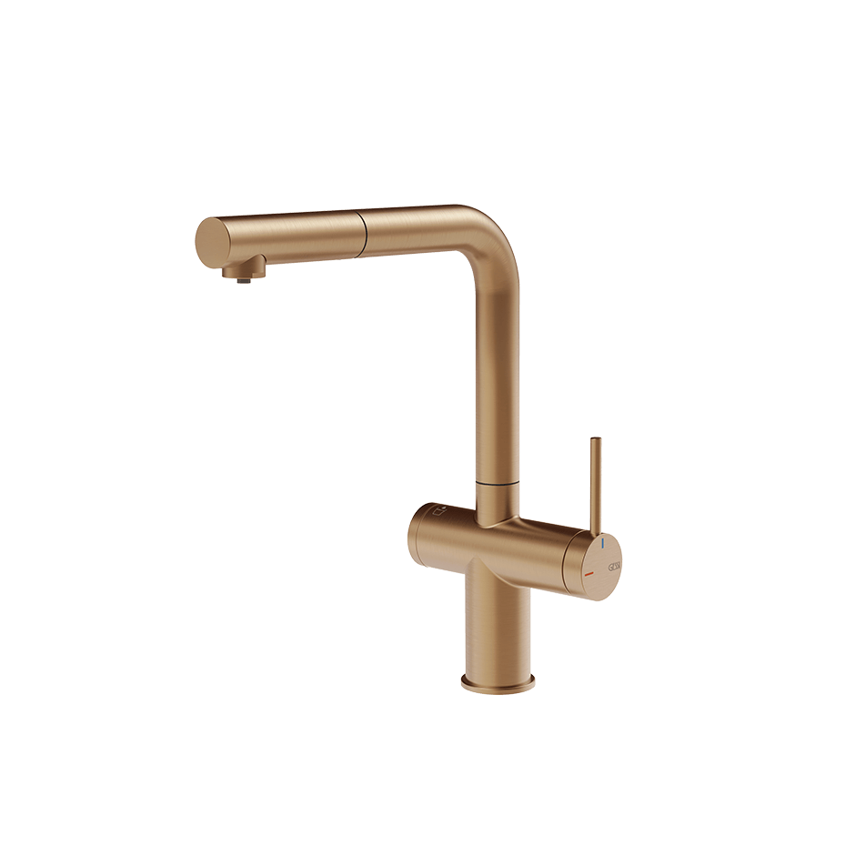 Gessi Sink Mixer 60572 in Warm Bronze Br. Pvd