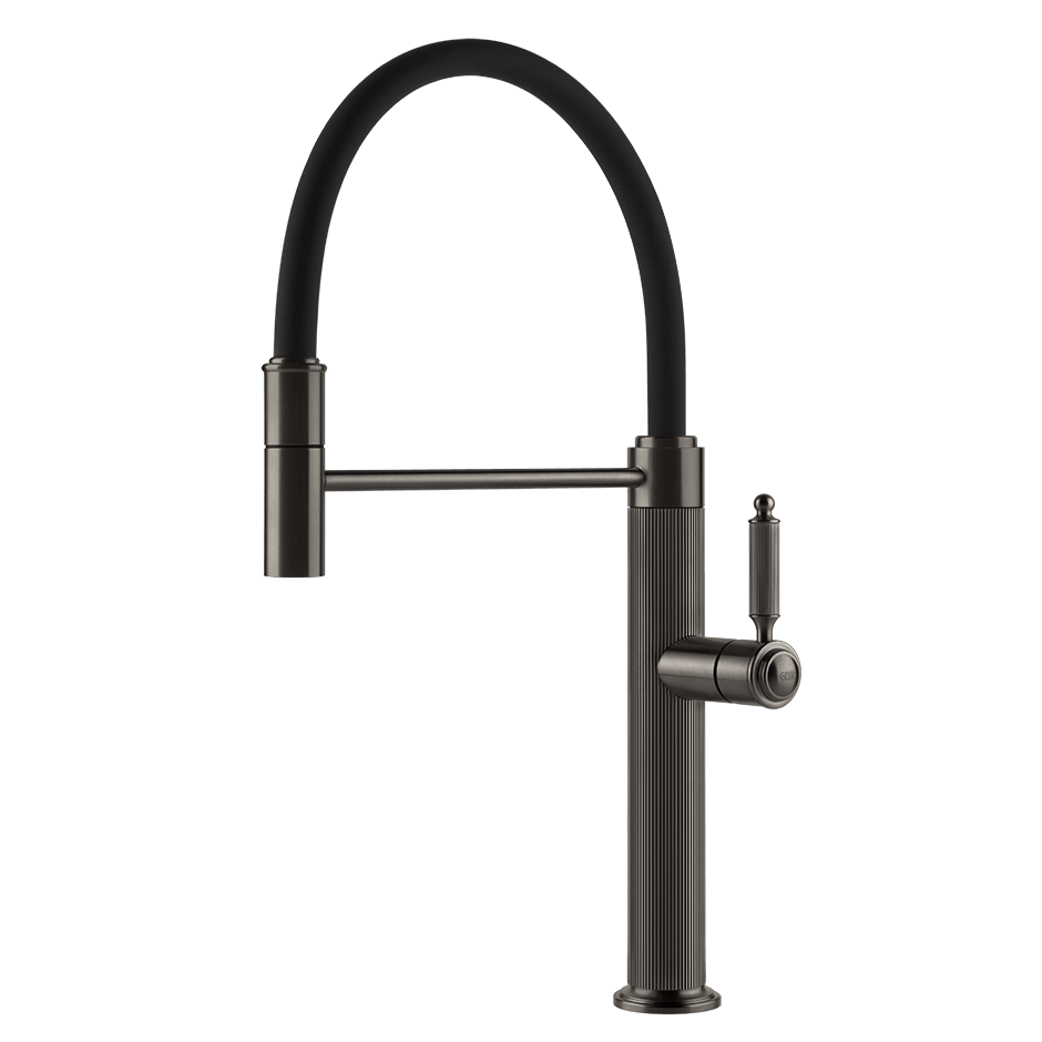 Gessi Sink Mixer 60634 in Black Metal Br. Pvd