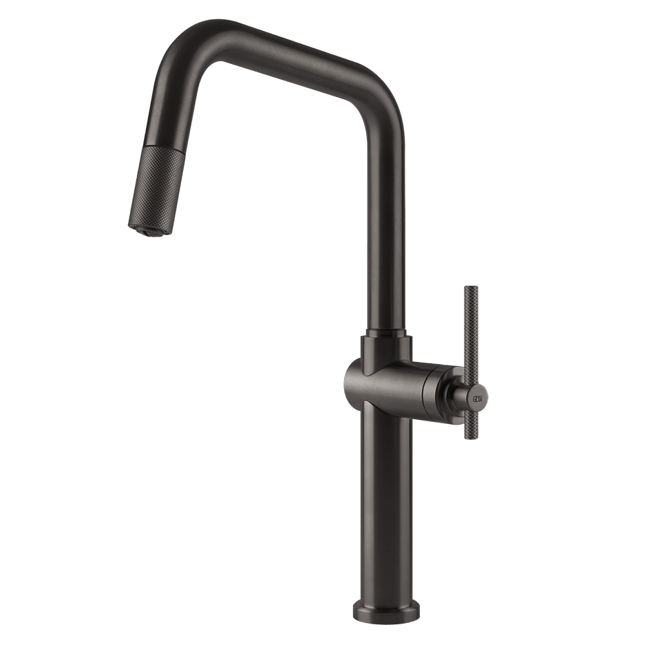 Gessi Sink Mixer 60652 in Black Metal Br. Pvd