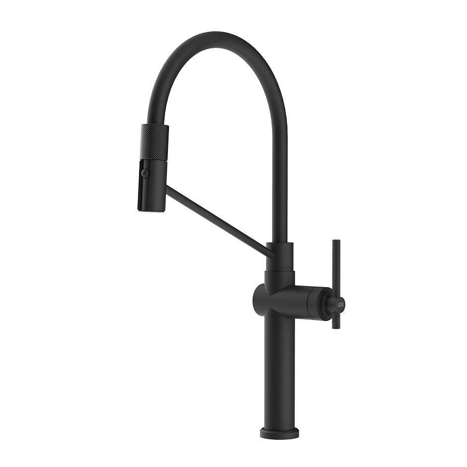 Gessi Sink Mixer 60664 in Matte Black