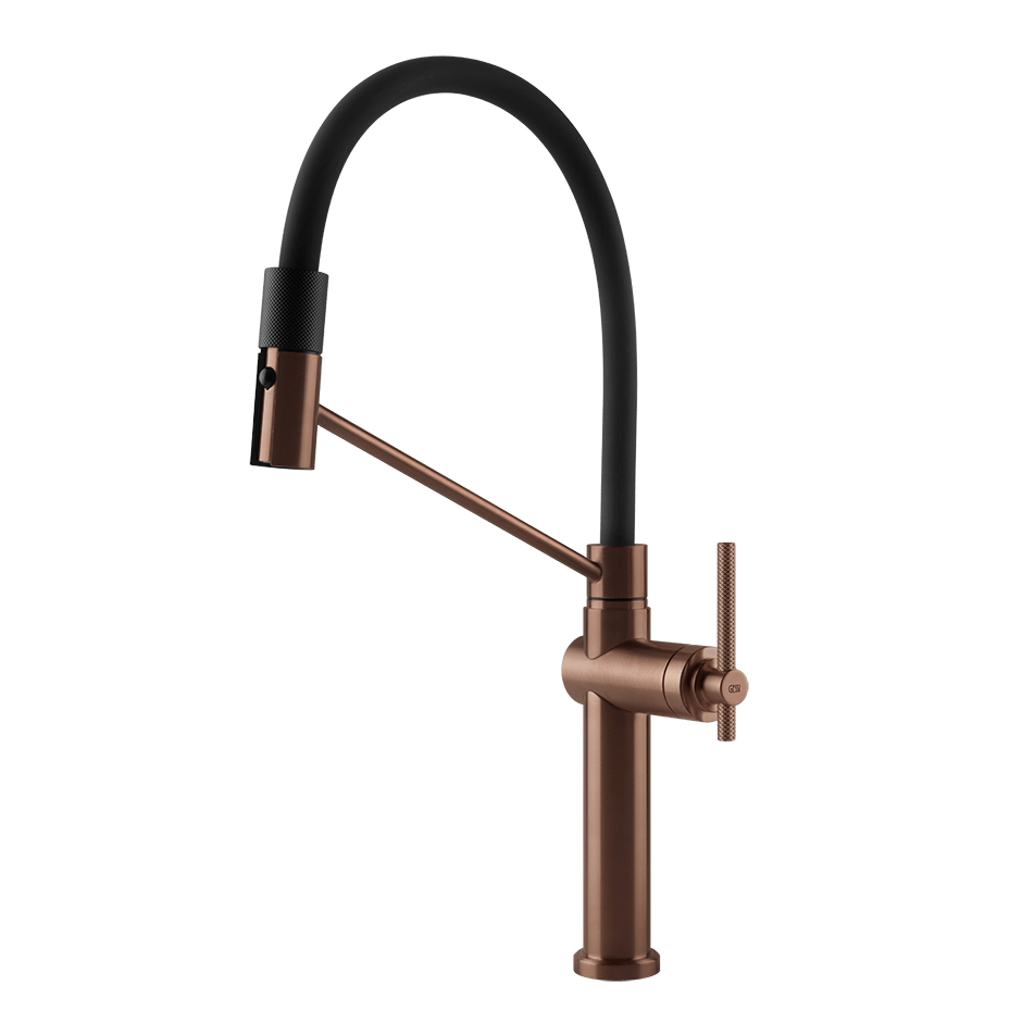 Gessi Sink Mixer 60664 in Copper Brushed Pvd