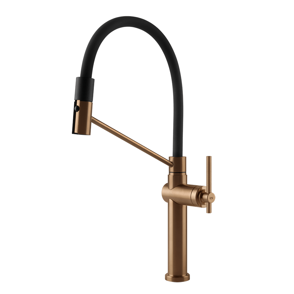 Gessi Sink Mixer 60664 in Warm Bronze Br. Pvd