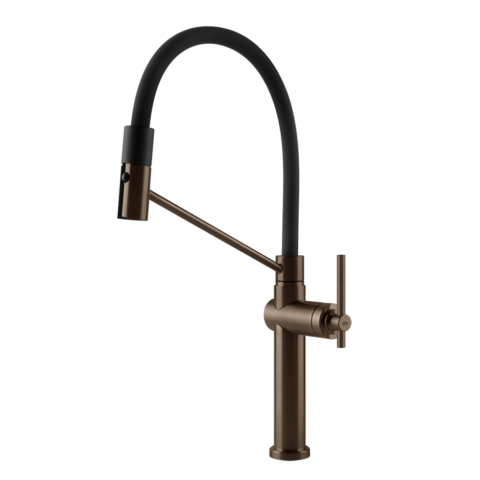 Gessi Sink Mixer 60664 in Coffee Bronze Brushed Pvd