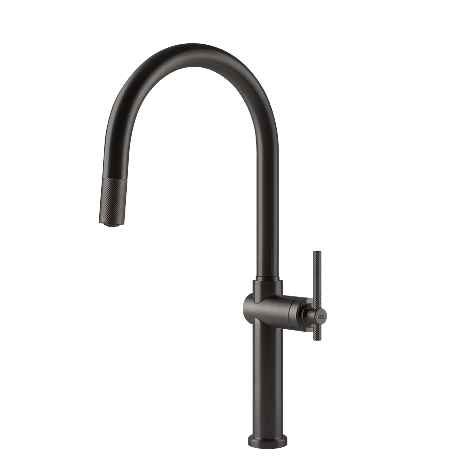 Gessi Sink Mixer 60672 in Black Metal Br. Pvd
