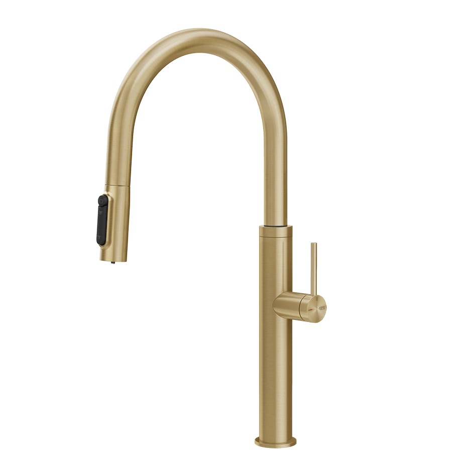 Gessi Sink Mixer 60822 in Brass Brushed Pvd