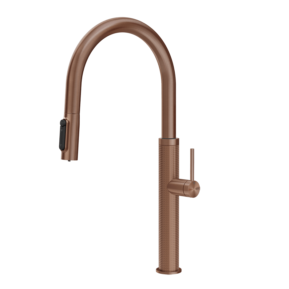 Gessi Sink Mixer 60826 in Copper Brushed Pvd
