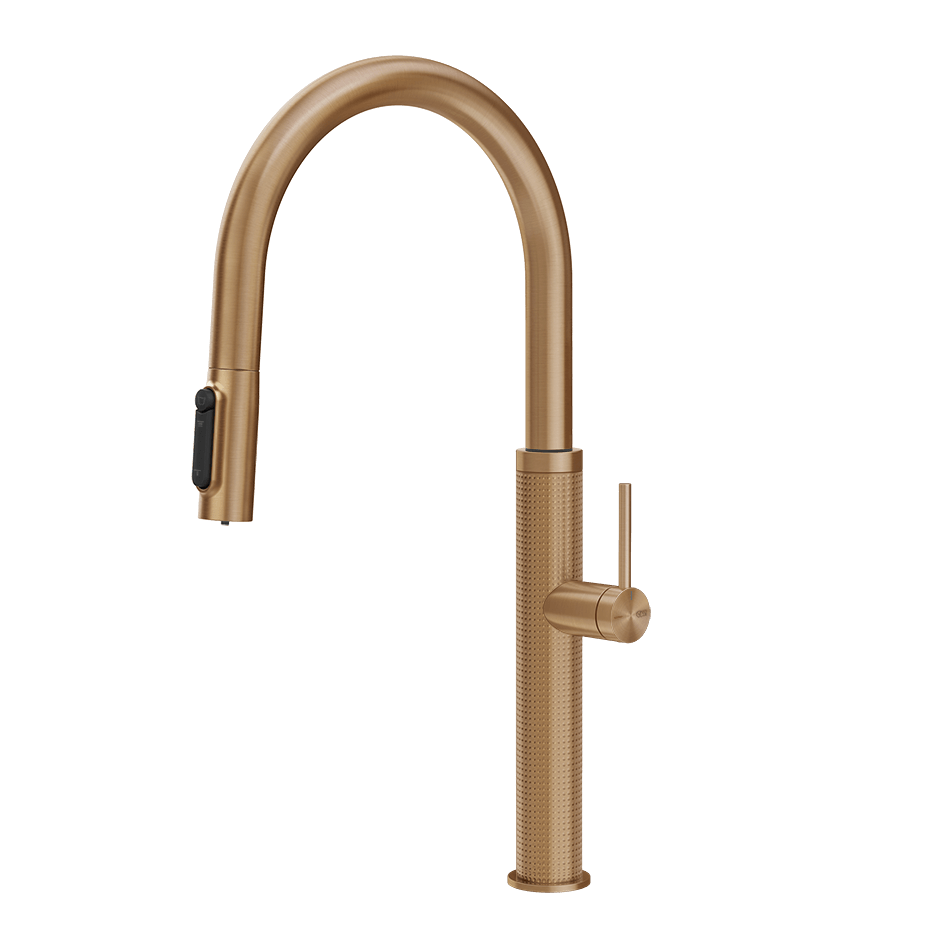 Gessi Sink Mixer 60826 in Warm Bronze Br. Pvd