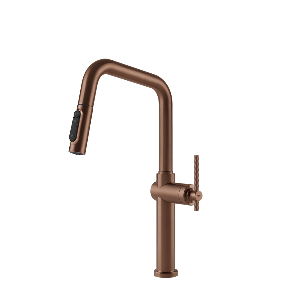 Gessi Sink Mixer 60852 in Copper Brushed Pvd