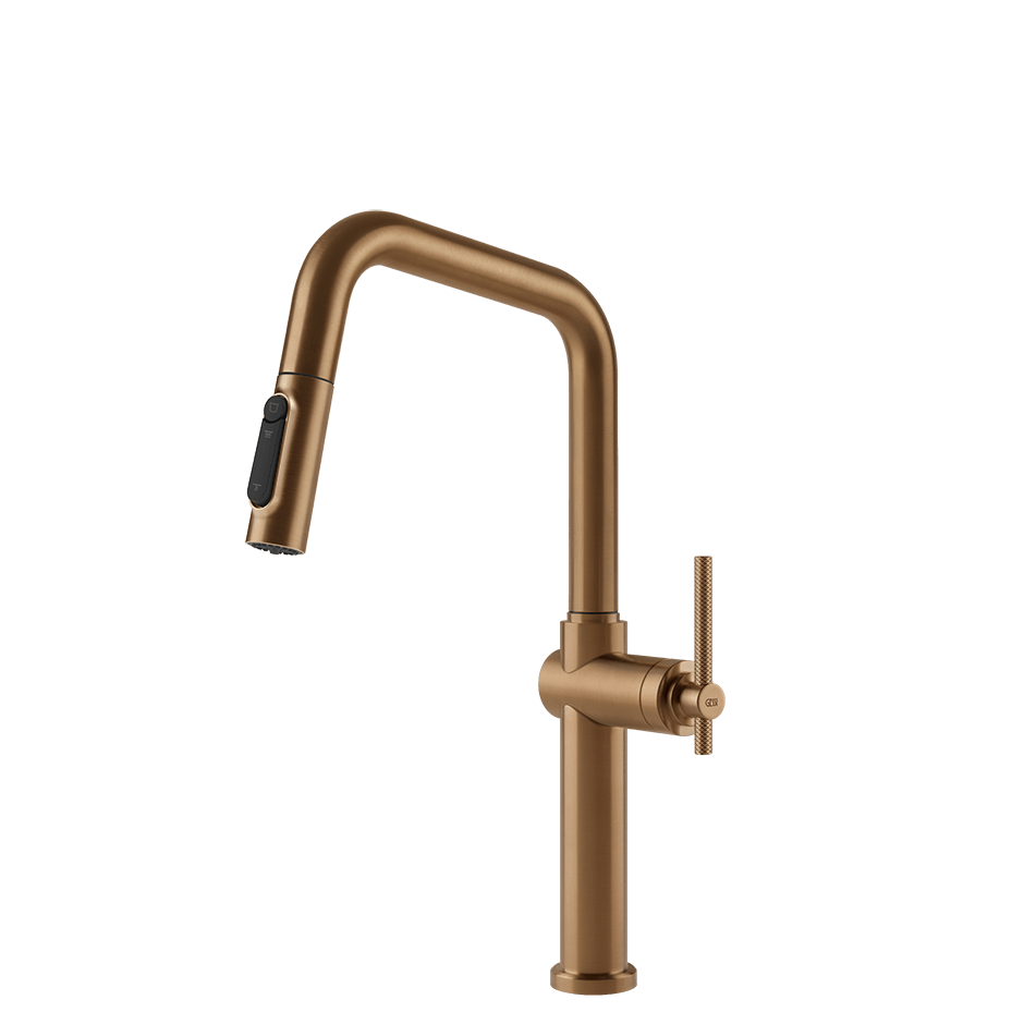 Gessi Sink Mixer 60852 in Warm Bronze Br. Pvd
