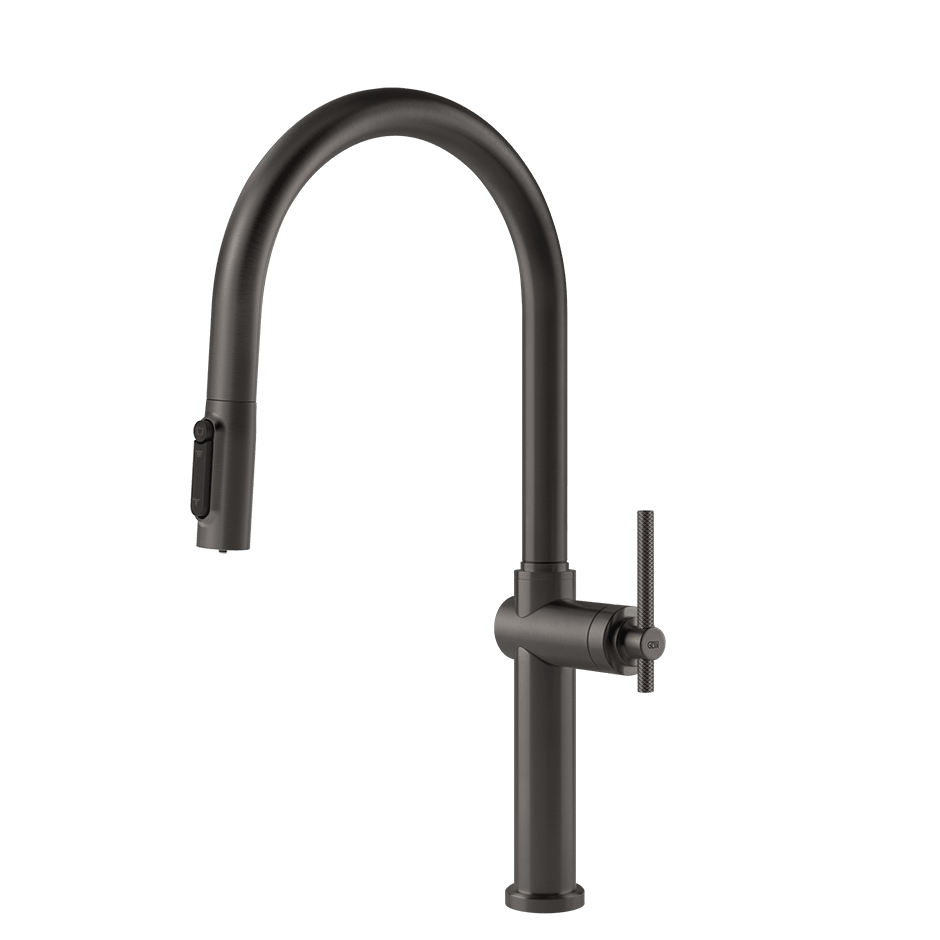 Gessi Sink Mixer 60872 in Black Metal Br. Pvd