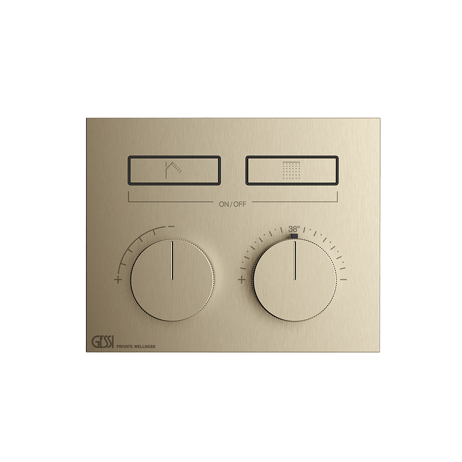 Gessi Shower Mixer 63004 in Finox Brushed Nickel