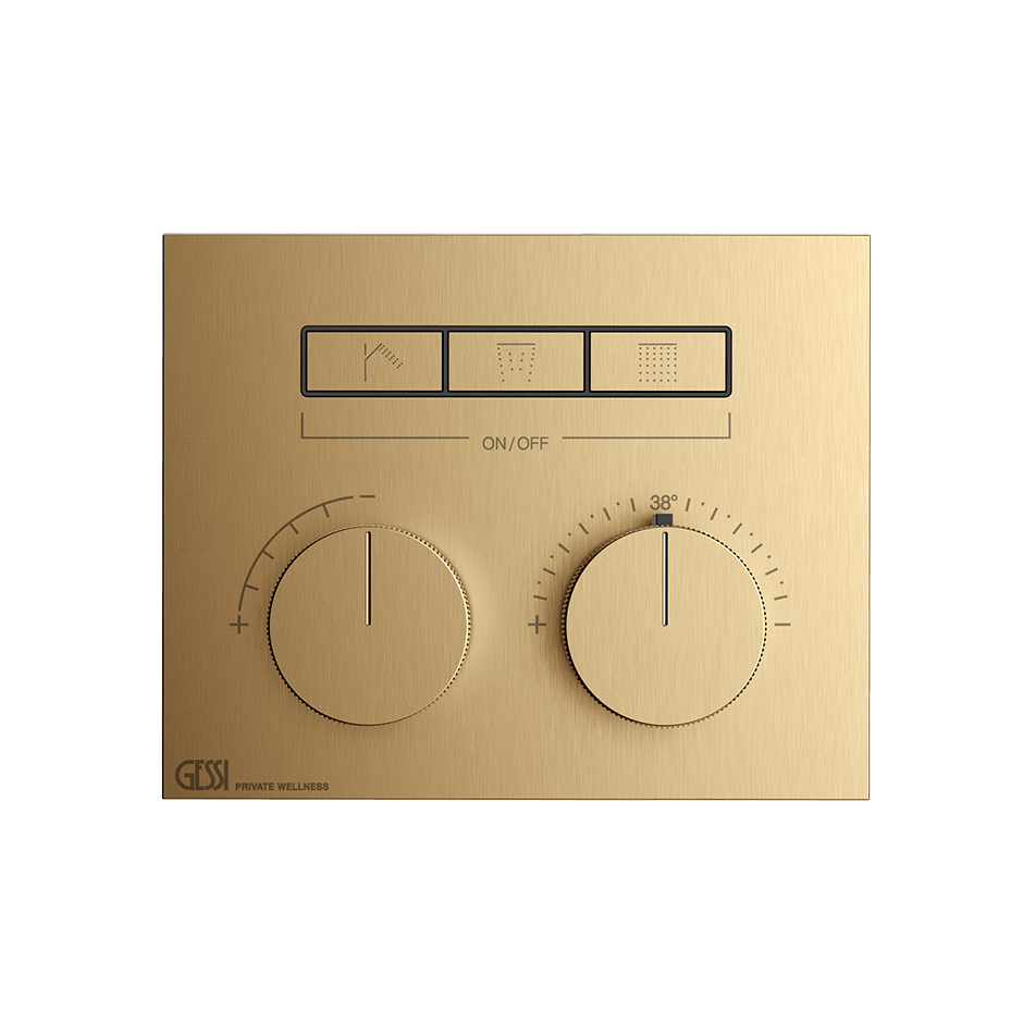 Gessi Shower Mixer 63006 in Warm Bronze Br. Pvd