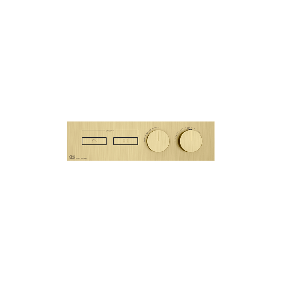 Gessi Shower Mixer 63012 in Brass Brushed Pvd