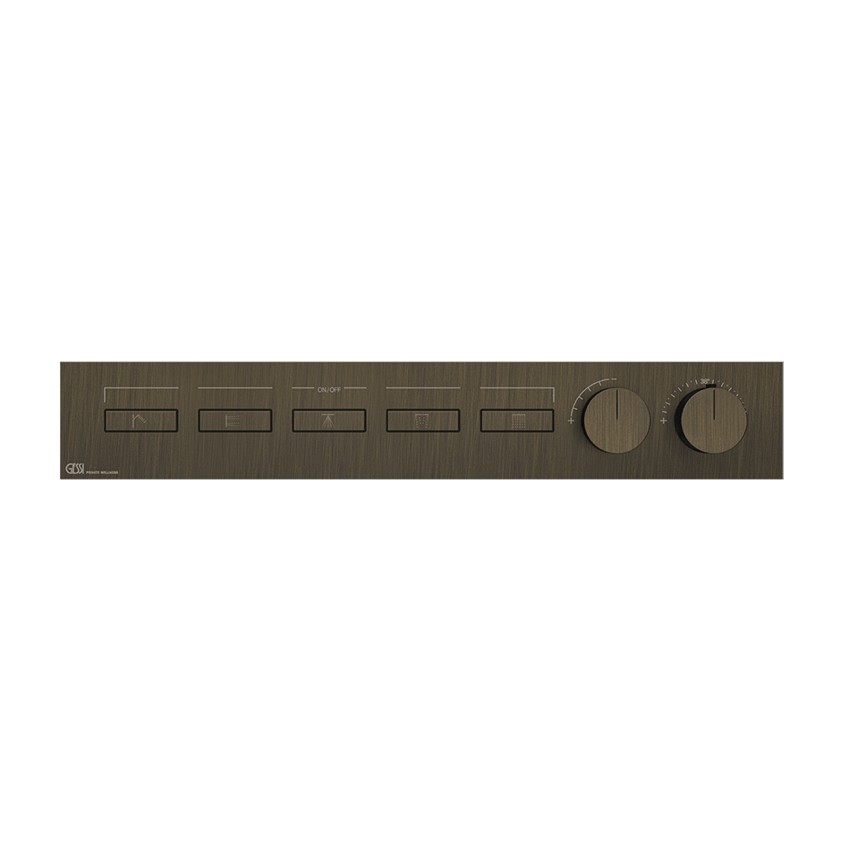 Gessi Shower Mixer 63018 in Antique Brass
