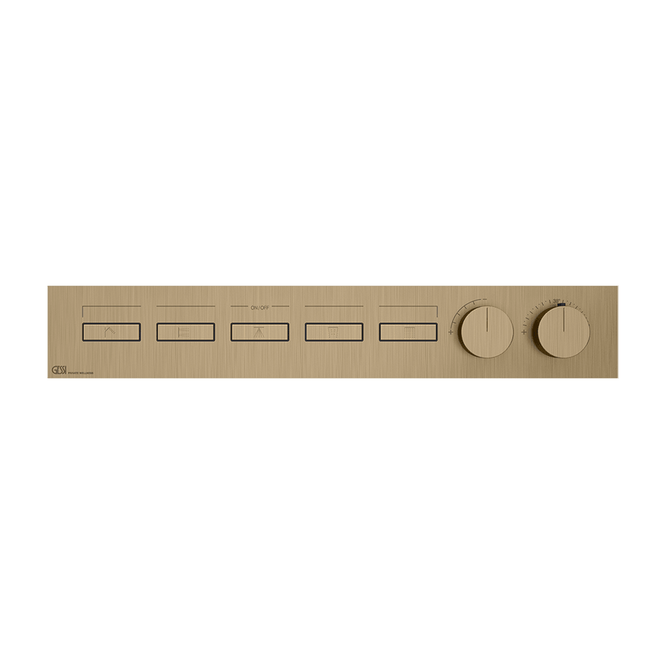 Gessi Shower Mixer 63018 in Warm Bronze Br. Pvd