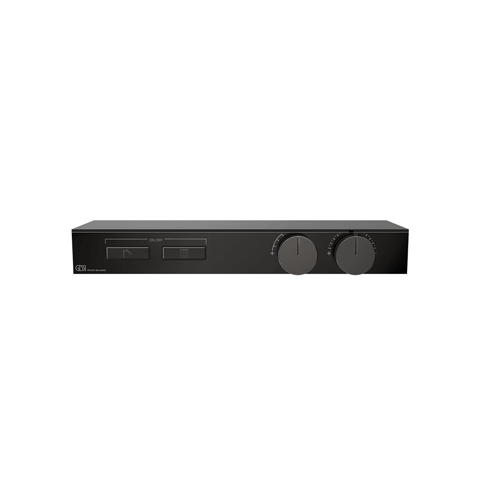 Gessi Shower Mixer 63022 in Black Metal Pvd
