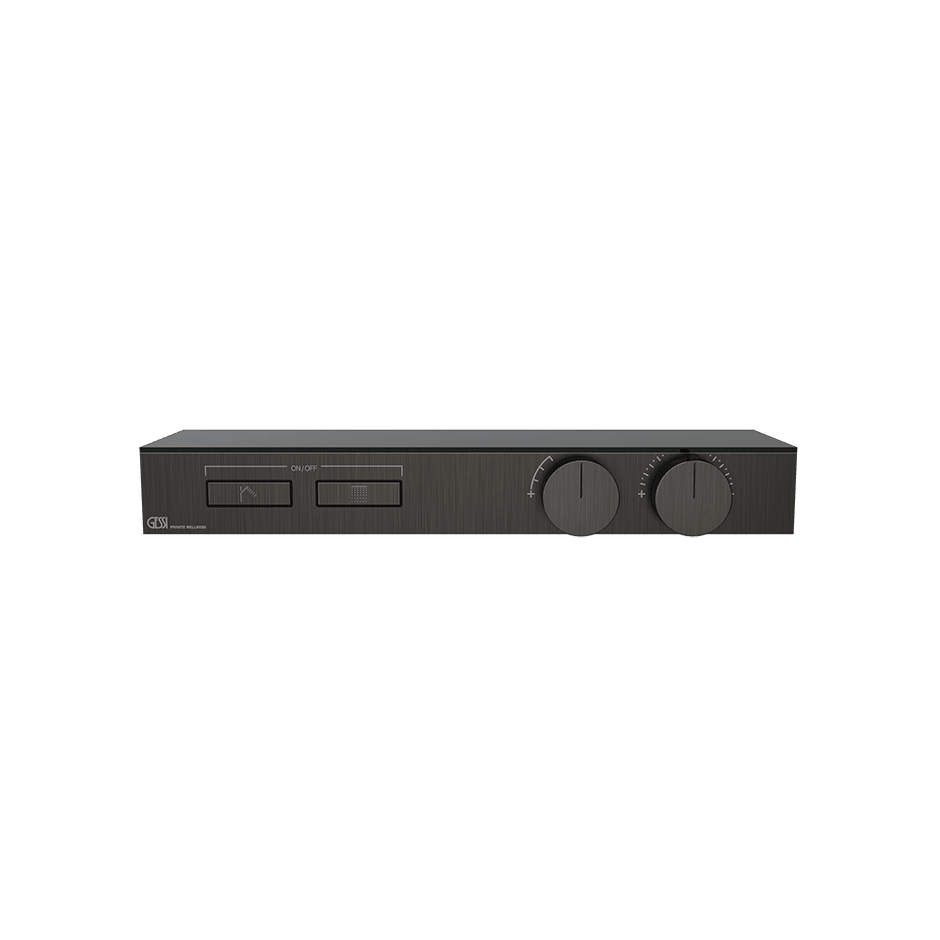 Gessi Shower Mixer 63022 in Black Metal Br. Pvd