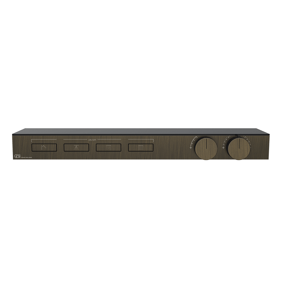 Gessi Shower Mixer 63026 in Antique Brass