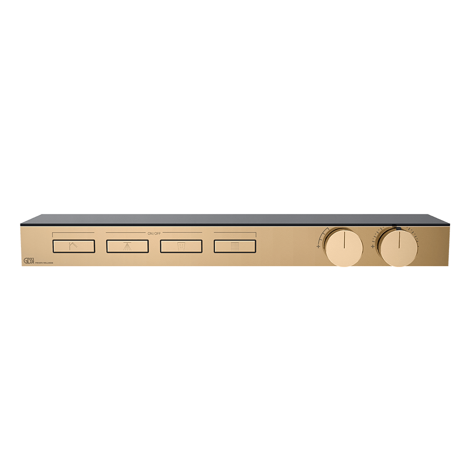 Gessi Shower Mixer 63026 in Warm Bronze Pvd