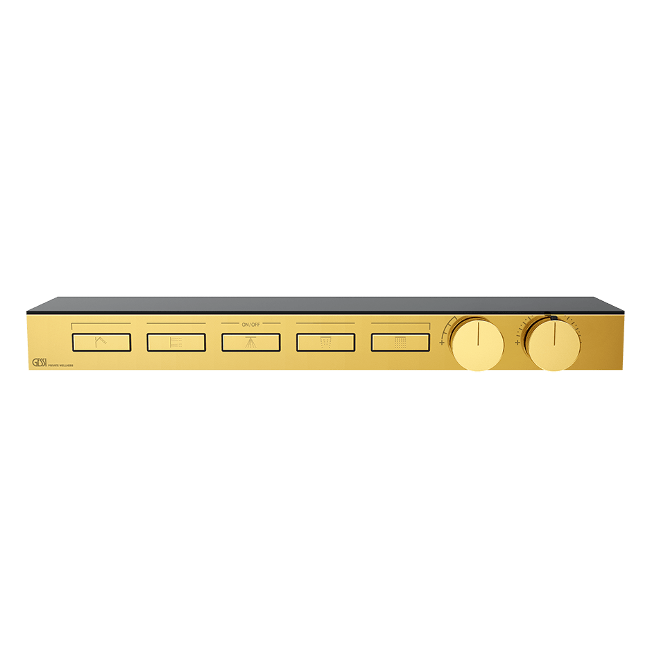 Gessi Shower Mixer 63028 in Gold Pvd