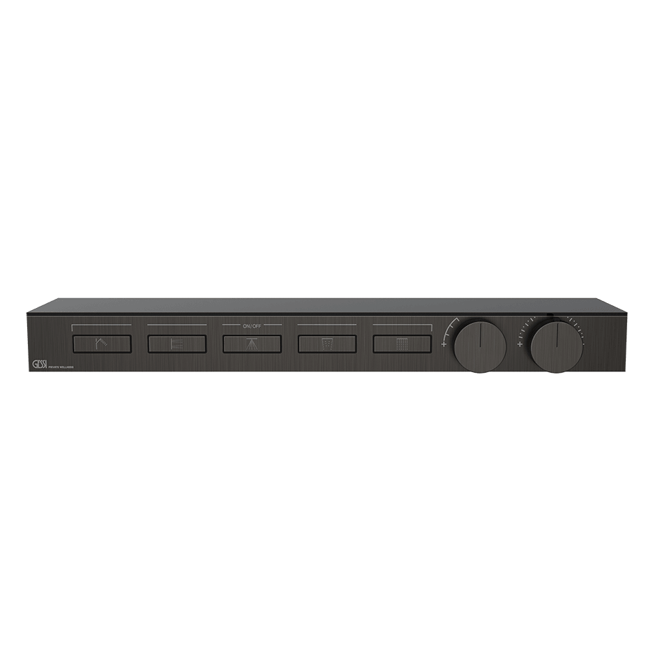 Gessi Shower Mixer 63028 in Black Metal Br. Pvd