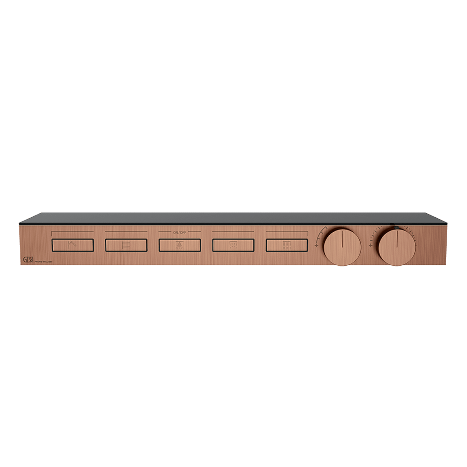 Gessi Shower Mixer 63028 in Copper Brushed Pvd