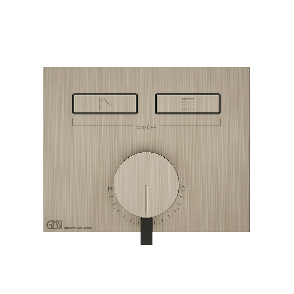 Gessi Shower Mixer 63079 in Finox Brushed Nickel