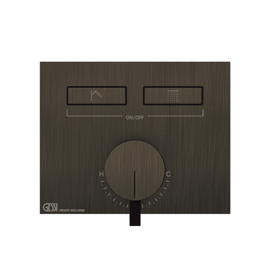 Gessi Shower Mixer 63079 in Aged Bronze