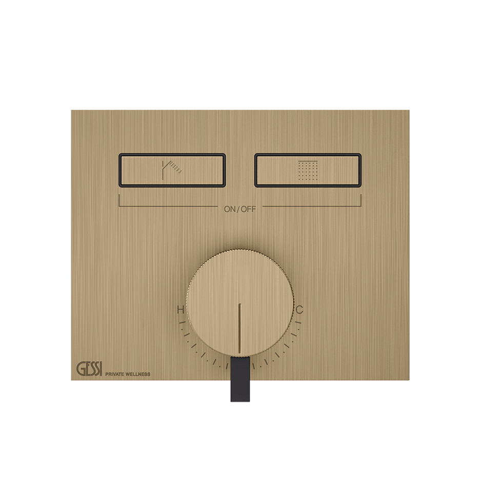 Gessi Shower Mixer 63079 in Warm Bronze Br. Pvd