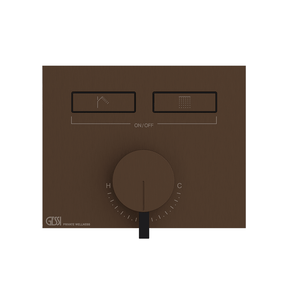 Gessi Shower Mixer 63079 in Dark Bronze
