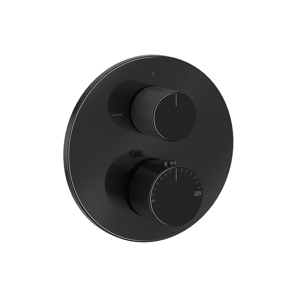 Gessi Shower Mixer 63133 in Black Metal Pvd