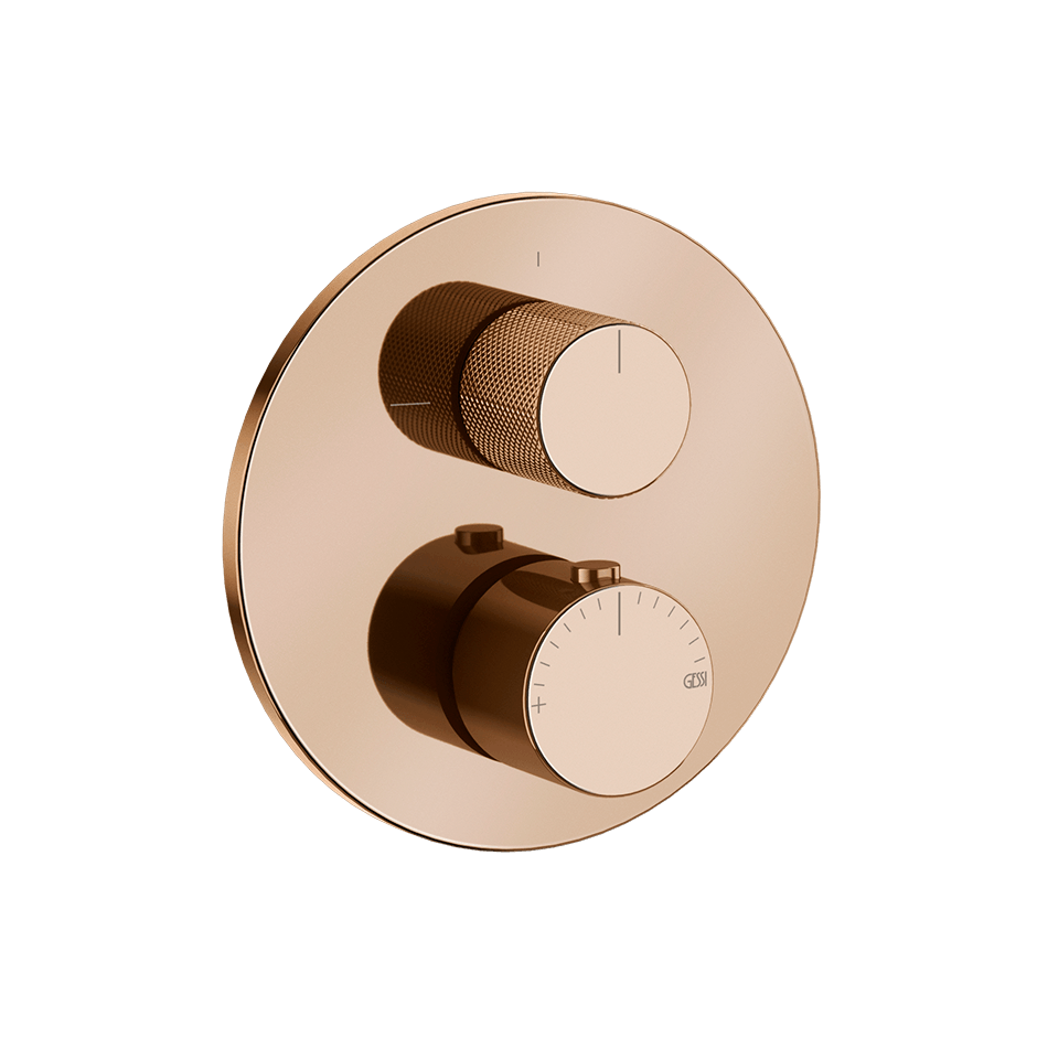 Gessi Shower Mixer 63135 in Copper Pvd