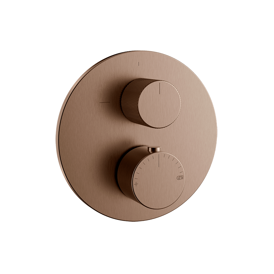 Gessi Shower Mixer 63135 in Copper Brushed Pvd