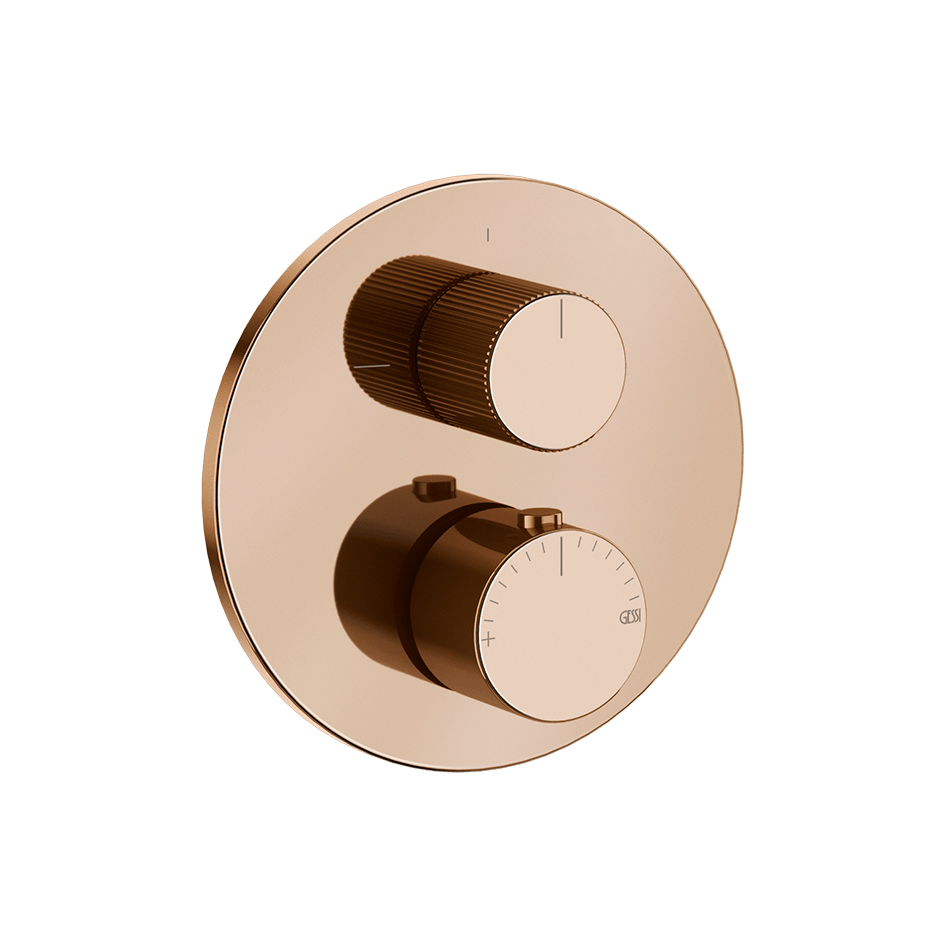 Gessi Shower Mixer 63141 in Copper Pvd