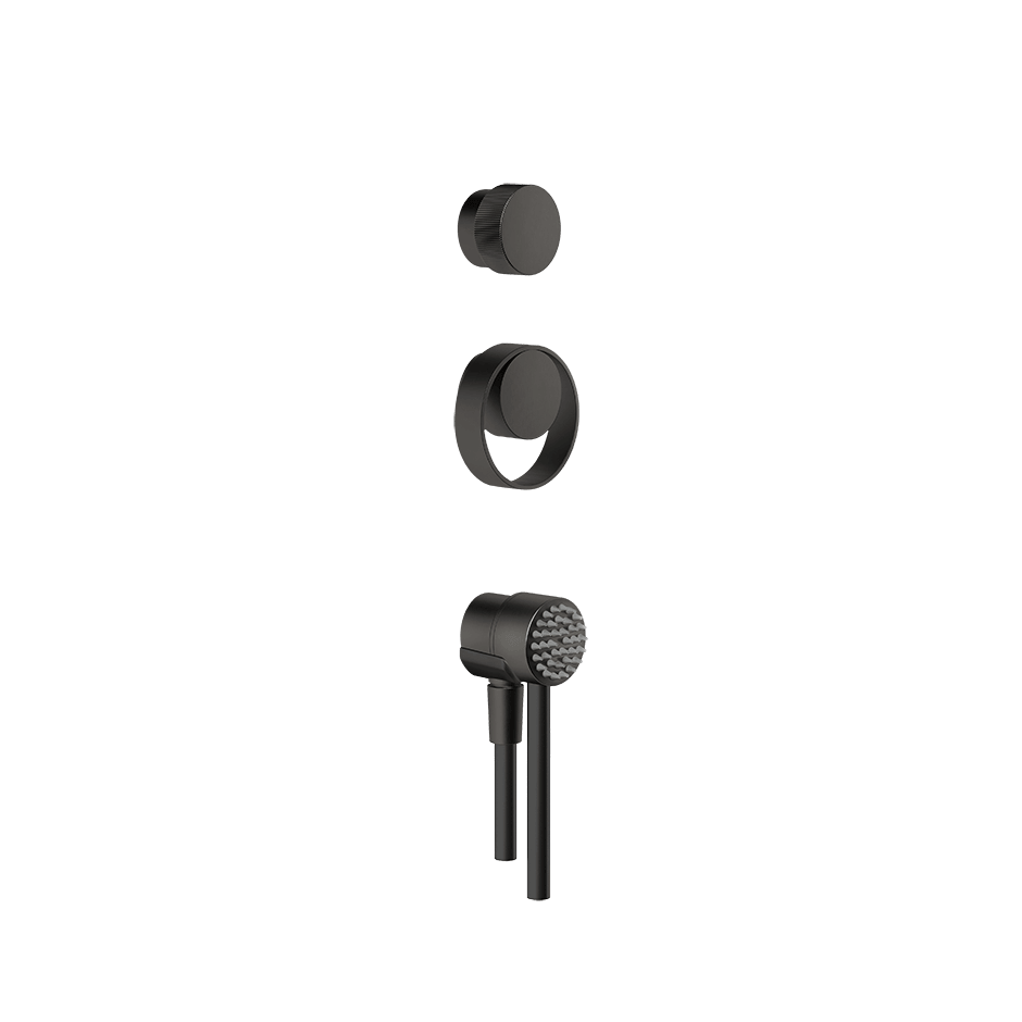Gessi Shower Mixer 63214 in Black Metal Br. Pvd