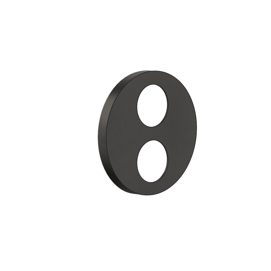 Gessi Cover 63222 in Black Metal Br. Pvd