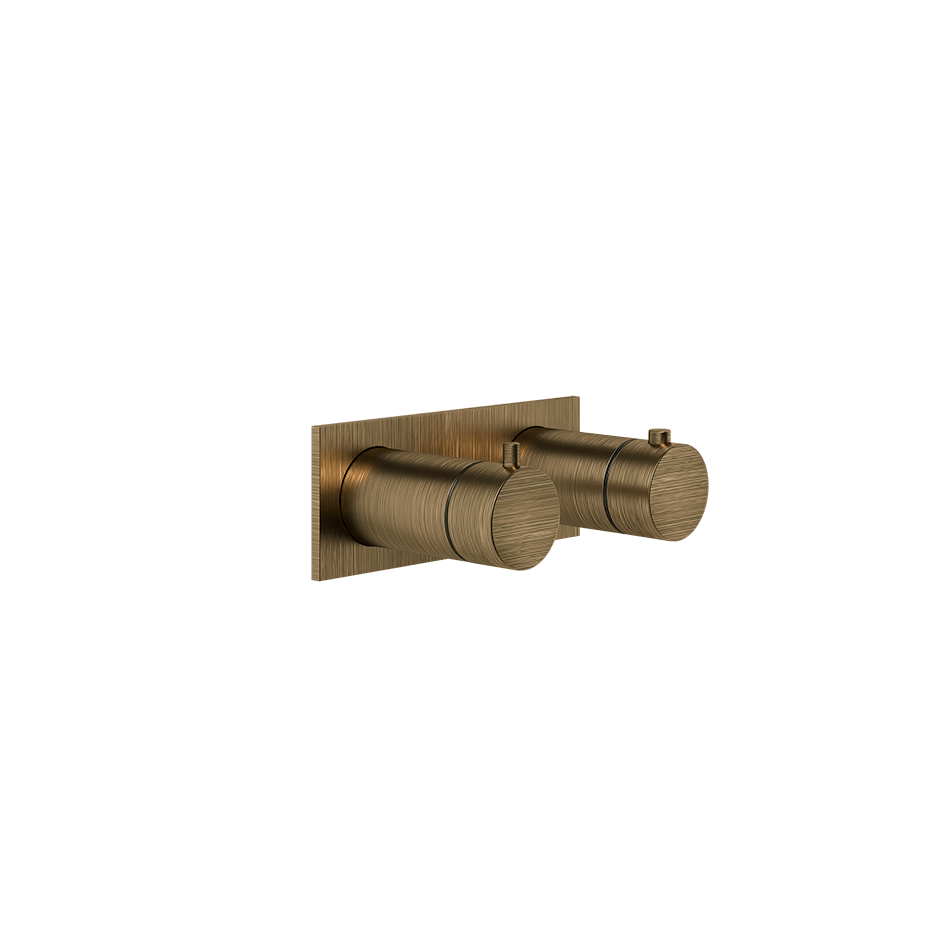 Gessi Shower Mixer 63332 in Antique Brass