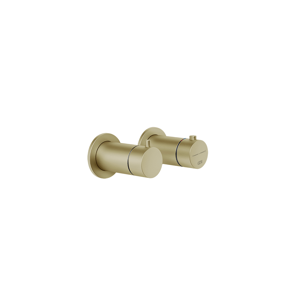 Gessi Shower Mixer 63333 in Brass Brushed Pvd