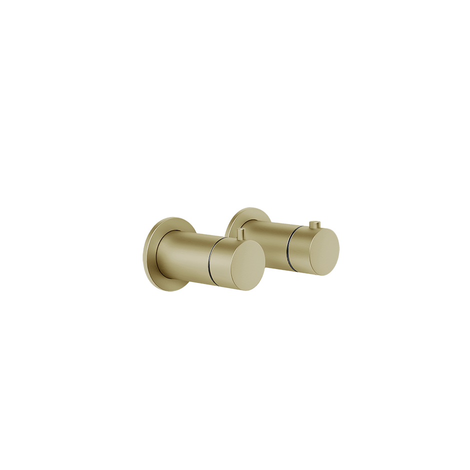 Gessi Shower Mixer 63335 in Brass Brushed Pvd