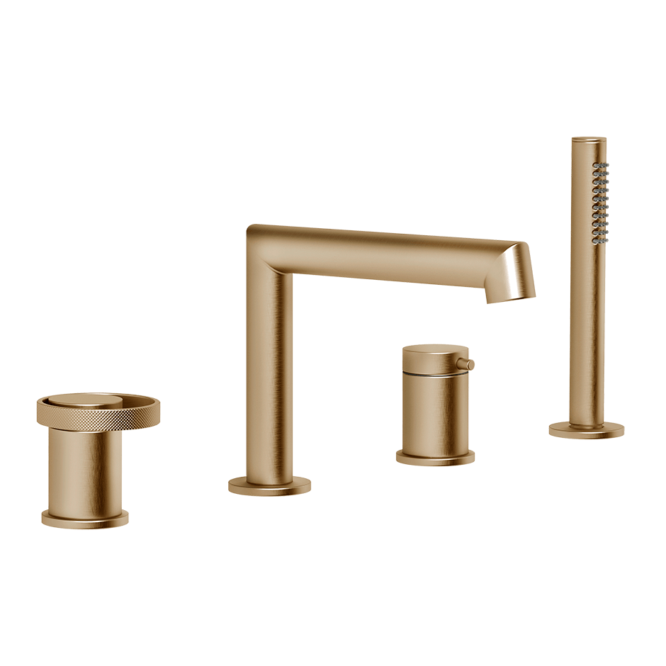 Gessi Bath Mixer 63337 in Warm Bronze Br. Pvd