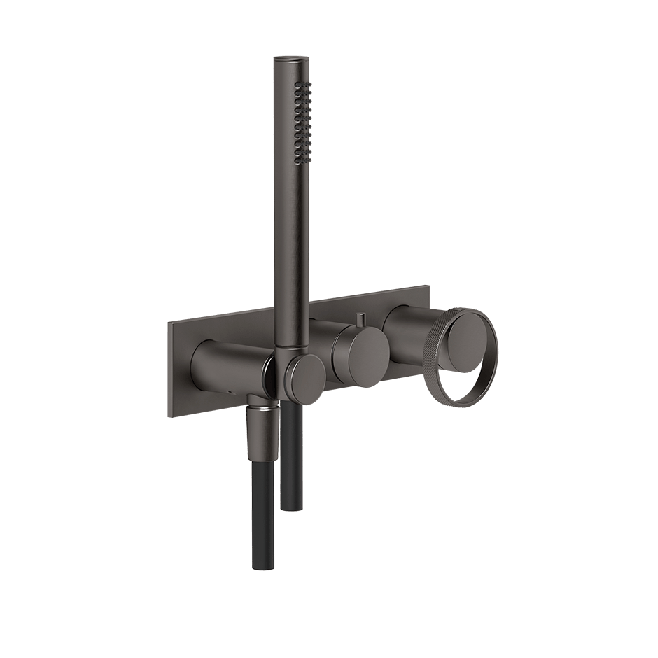 Gessi Shower Mixer 63343 in Black Metal Br. Pvd