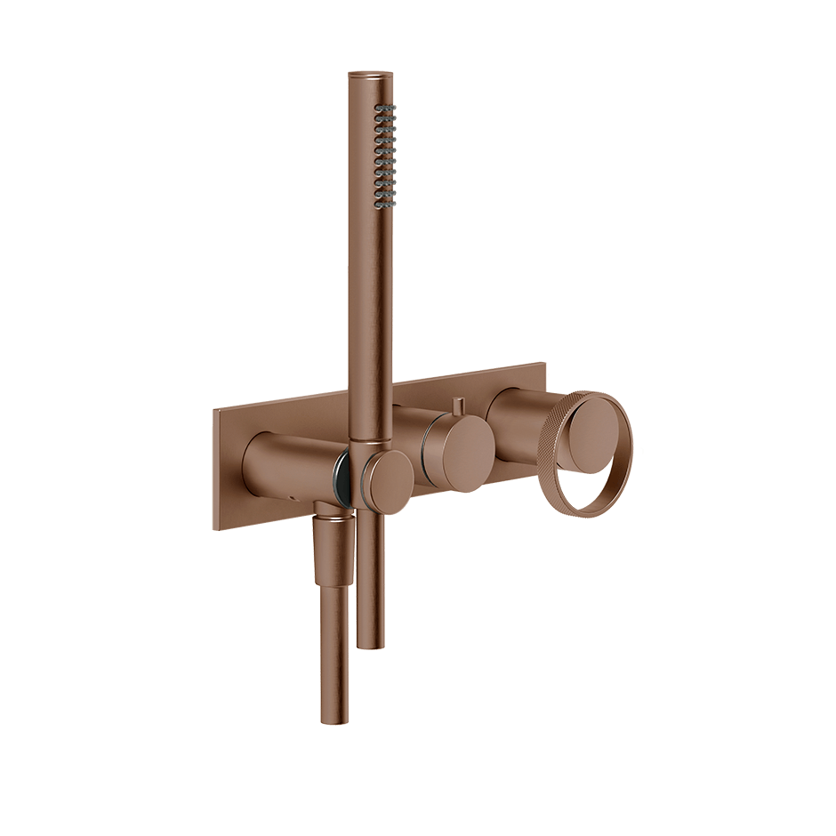 Gessi Shower Mixer 63343 in Copper Brushed Pvd