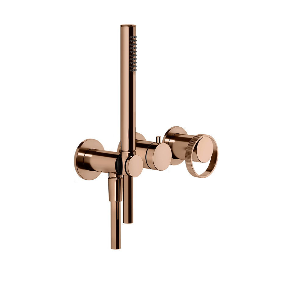 Gessi Shower Mixer 63345 in Copper Pvd