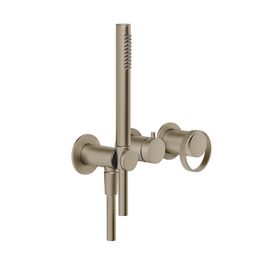 Gessi Shower Mixer 63345 in Finox Brushed Nickel