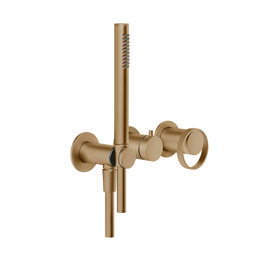 Gessi Shower Mixer 63345 in Warm Bronze Br. Pvd