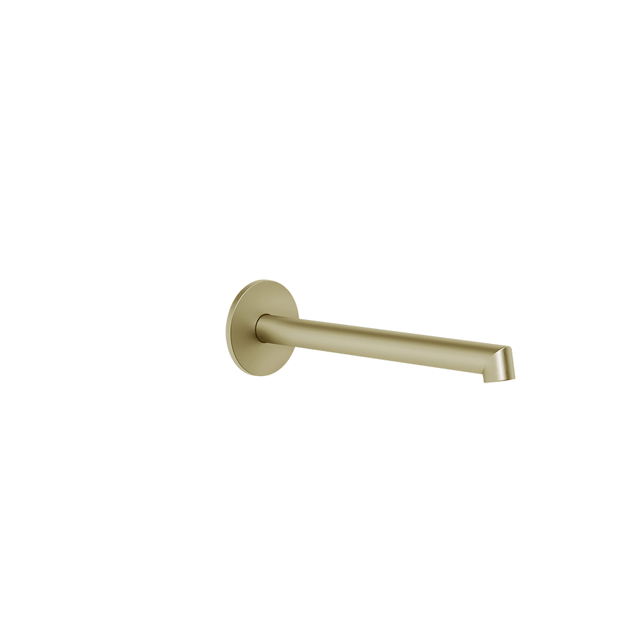 Gessi Basin Spout 63404 in Brass Brushed Pvd